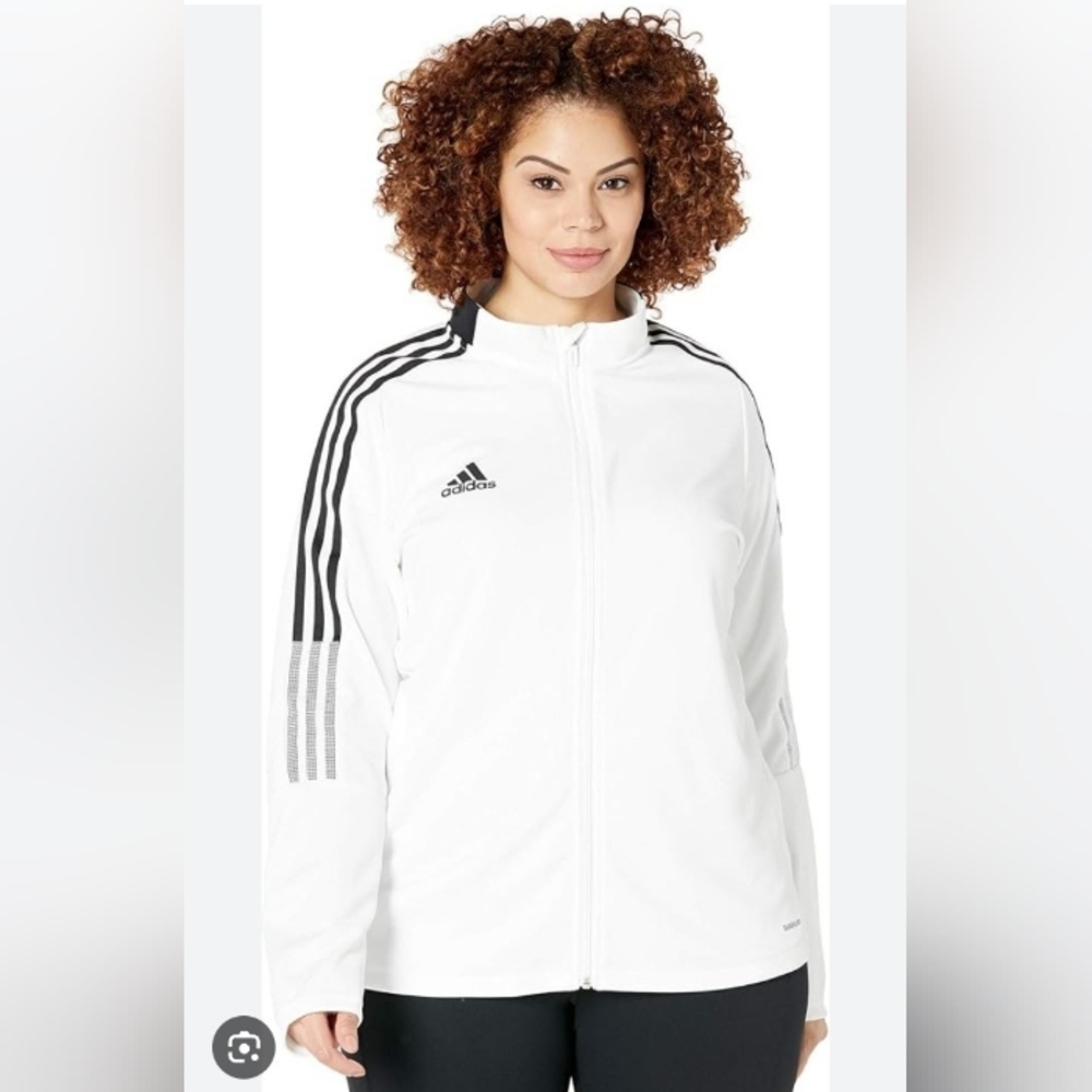 Adidas Tiro 21 Standard Length Track Full Zip Athletic Jacket Ladies Size Medium